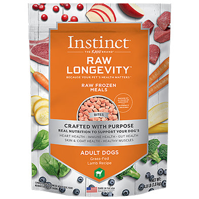 Instinct, Adult, Longevity - Lamb Bites - 1.81 kg - Frozen Dog Food
