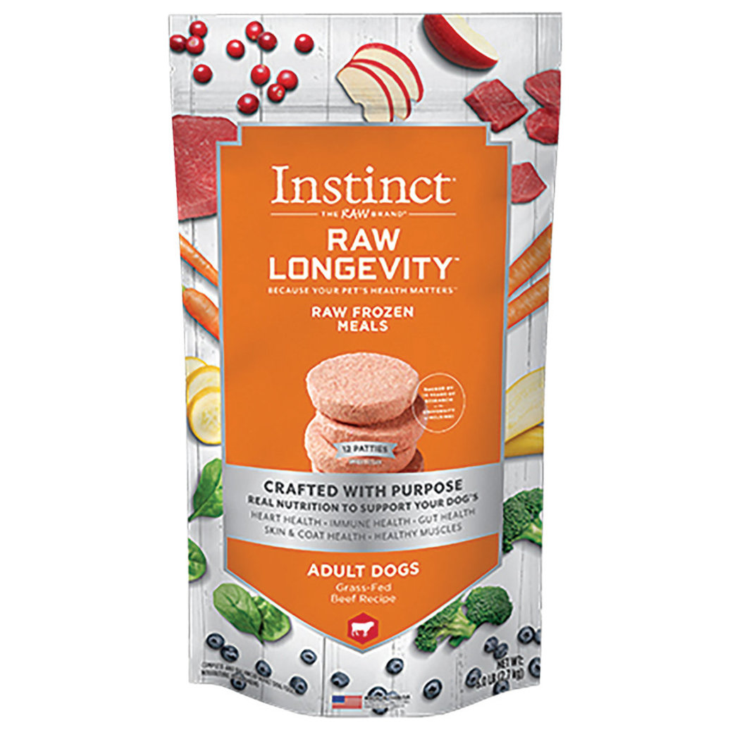 View larger image of Instinct, Longevity - Beef Patties - 2.2 kg - Frozen Dog Food