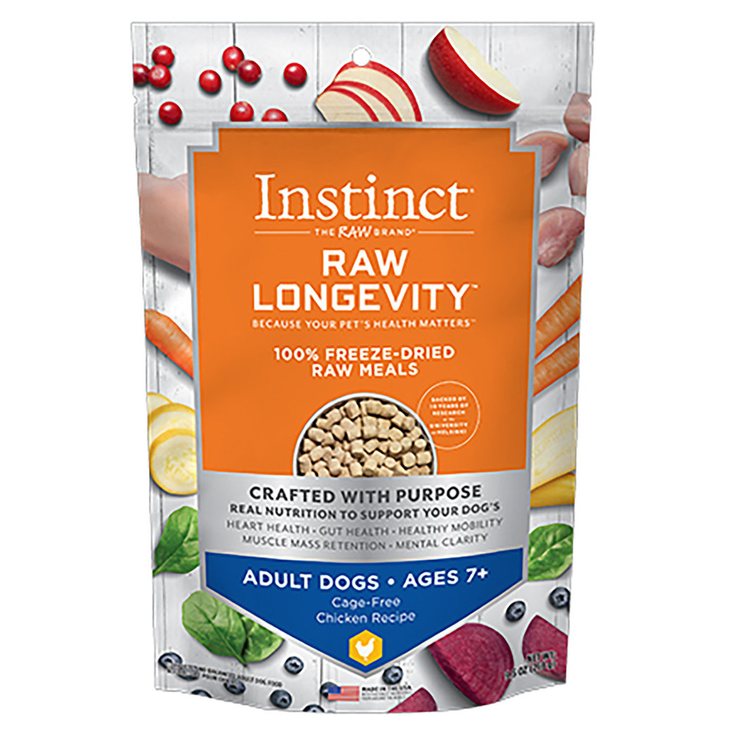 View larger image of Instinct, Senior 7+, Longevity - FD Meal - Chicken - 269 g - Freeze Dried Dog Food