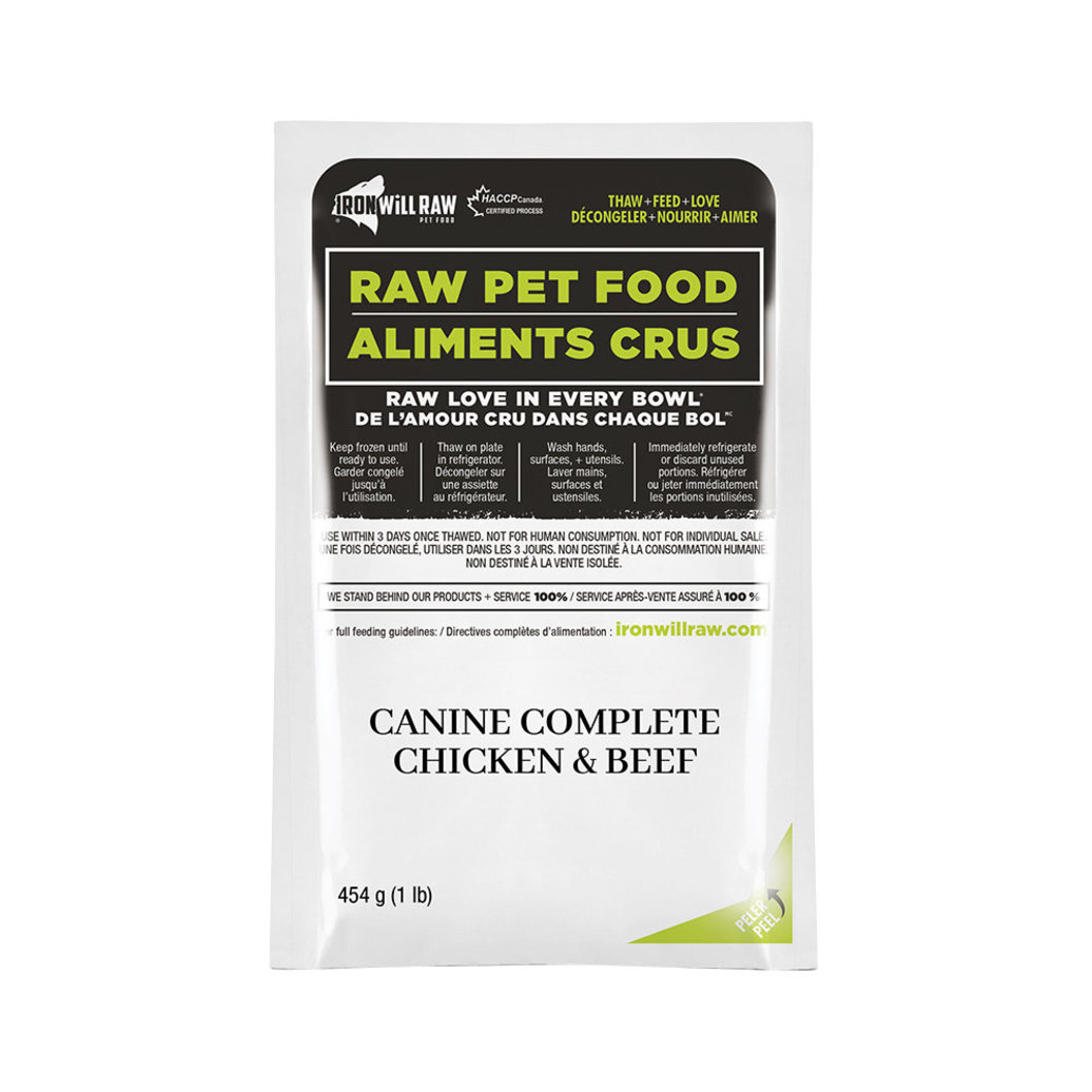 View larger image of Iron Will Raw, Canine Complete, Chicken & Beef Dinner - 2.72 kg