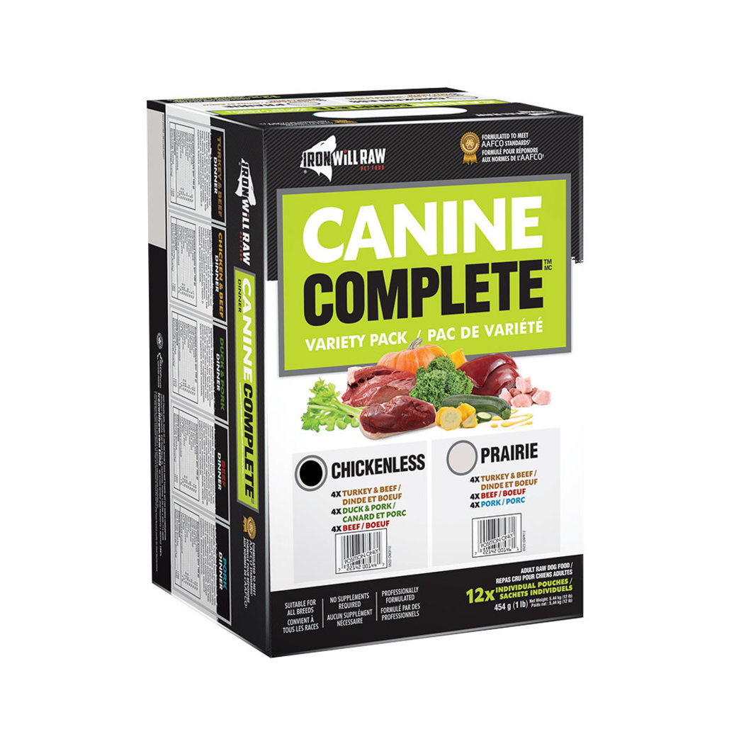 View larger image of Iron Will Raw, Canine Complete, Chickenless - 5.44 kg - 12 pk