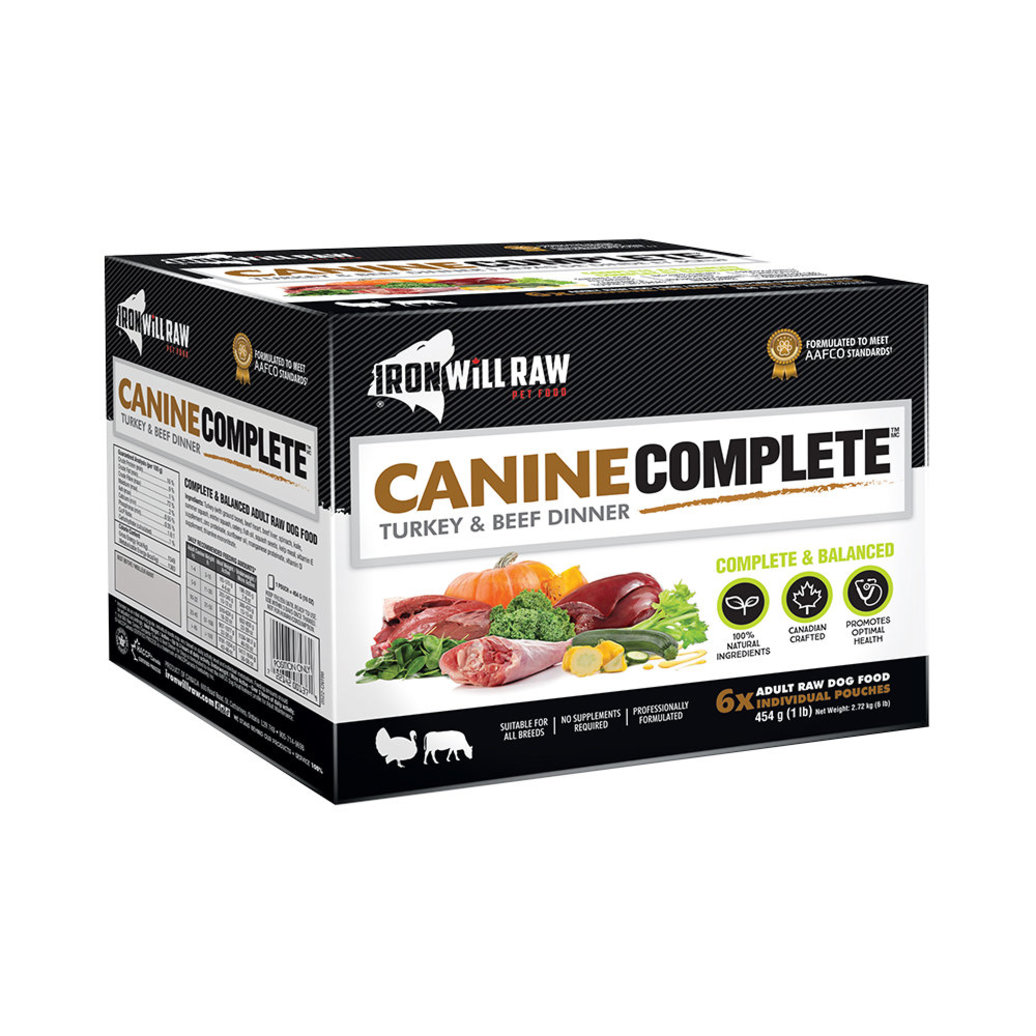 View larger image of Iron Will Raw, Canine Complete, Turkey & Beef Dinner - 2.72 kg