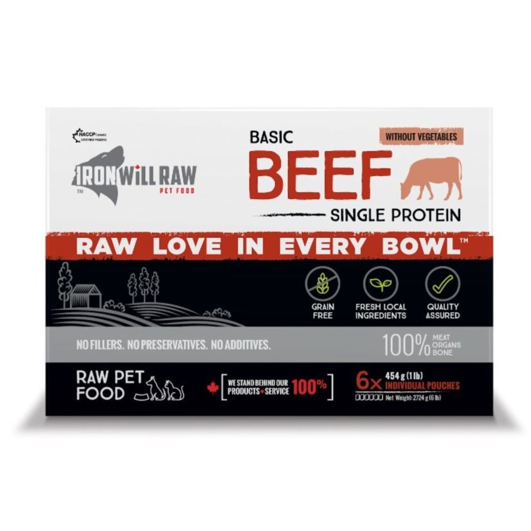 View larger image of Iron Will Raw, Basic, Beef - 2.72 kg