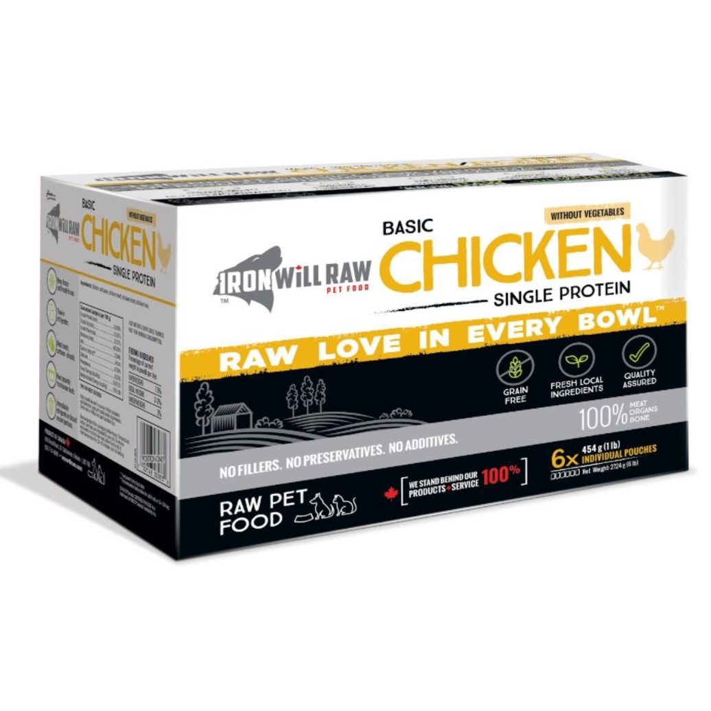 View larger image of Iron Will Raw, Basic, Chicken - 2.72 kg