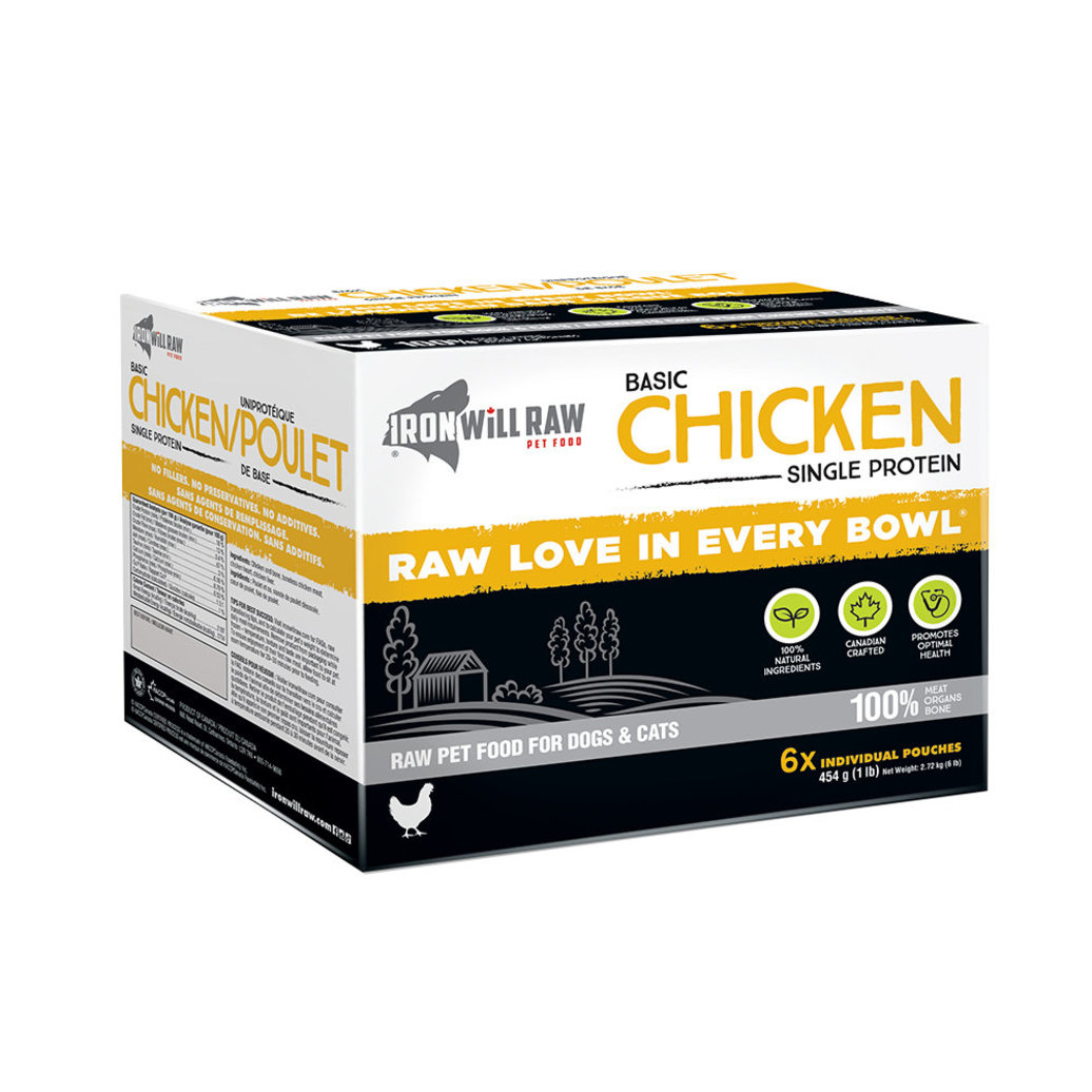 View larger image of Iron Will Raw, Basic, Chicken - 2.72 kg