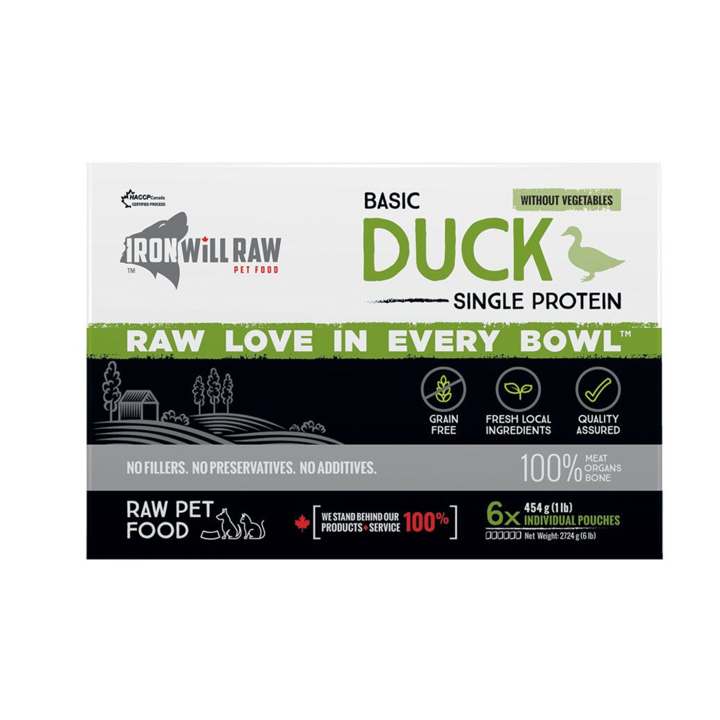 View larger image of Iron Will Raw, Basic, Duck - 2.72 kg