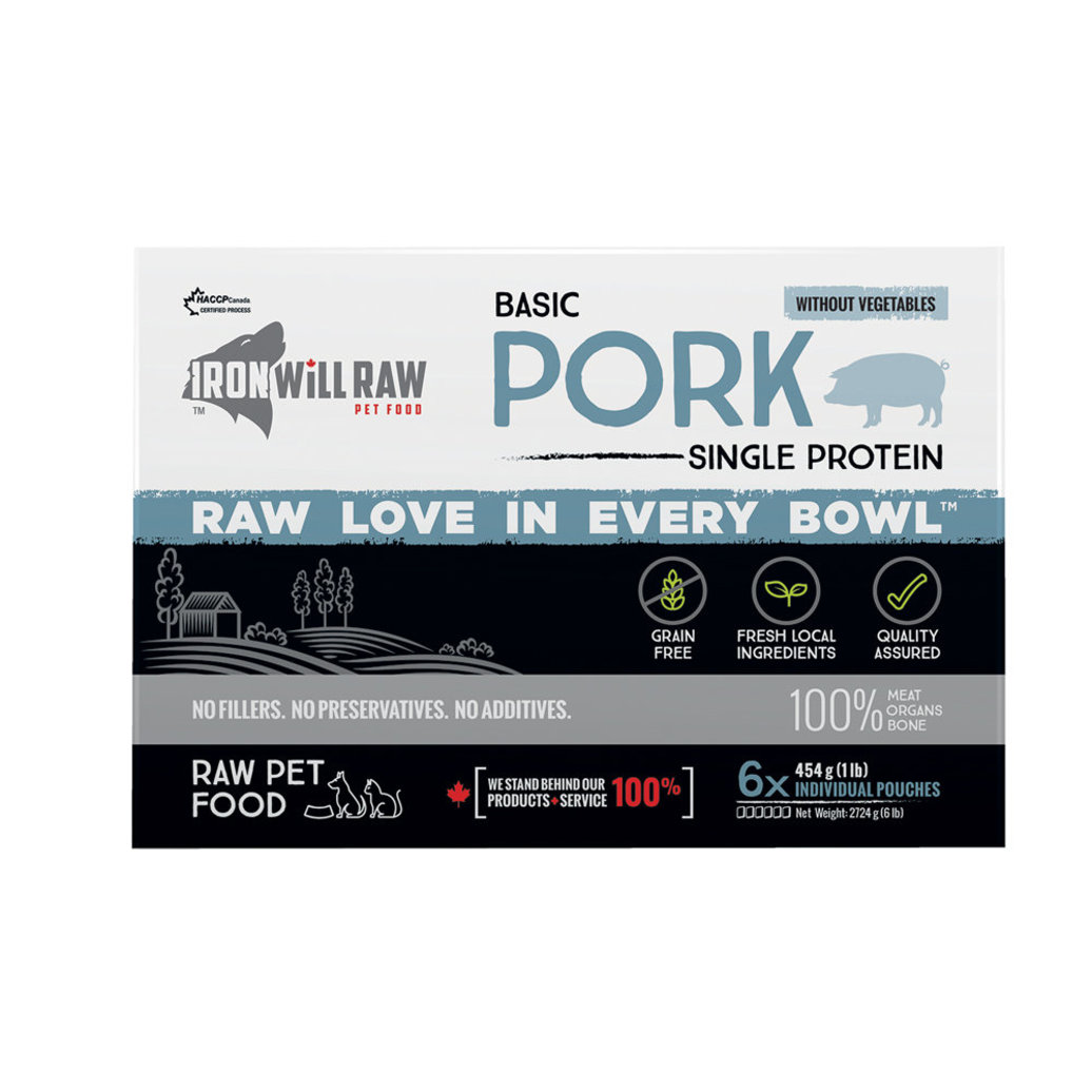View larger image of Iron Will Raw, Basic, Pork - 2.72 kg