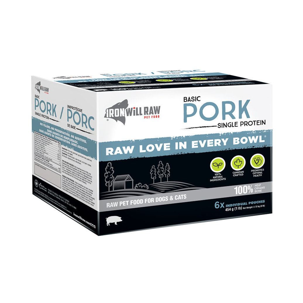 View larger image of Iron Will Raw, Basic, Pork - 2.72 kg