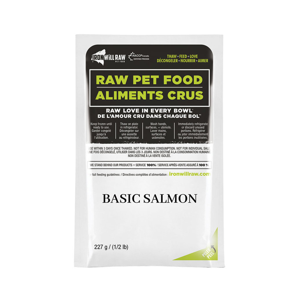 View larger image of Iron Will Raw, Basic Salmon - 1.81 kg - 8 x 8 oz