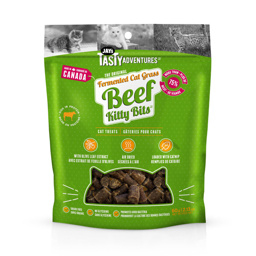View larger image of JAY'S TASTY ADVENTURES, Fermented Cat Grass Treats - Beef - 60 g