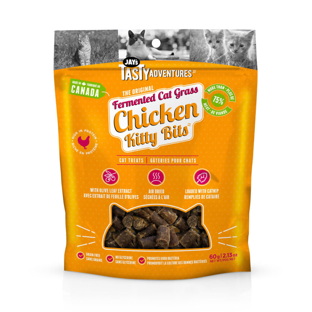View larger image of JAY'S TASTY ADVENTURES, Fermented Cat Grass Treats - Chicken - 60 g