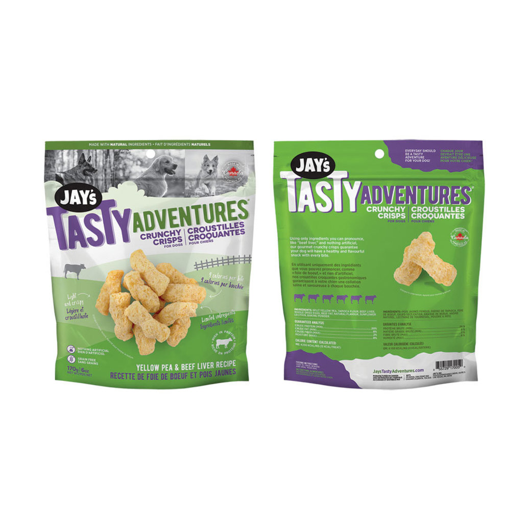 View larger image of JAY'S TASTY ADVENTURES, Yellow Pea & Beef Liver Crunchy Crisps - 97g
