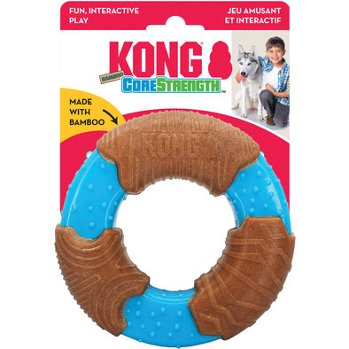 KONG, CoreStrength Bamboo Ring - Large - Toss Dog Toy