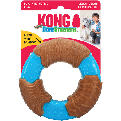 KONG, CoreStrength Bamboo Ring - Small - Toss Dog Toy