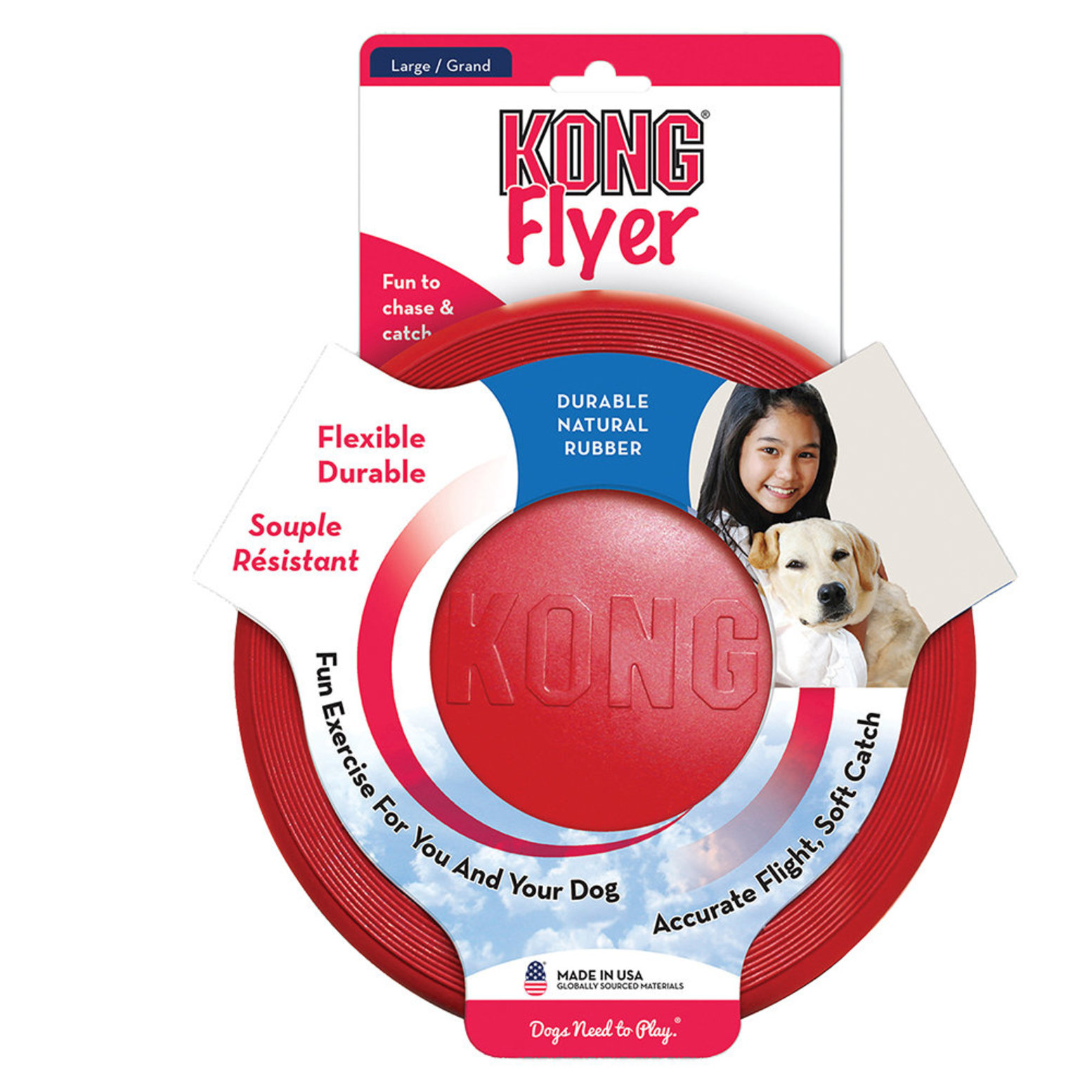 Kong rubber flyer on sale frisbee