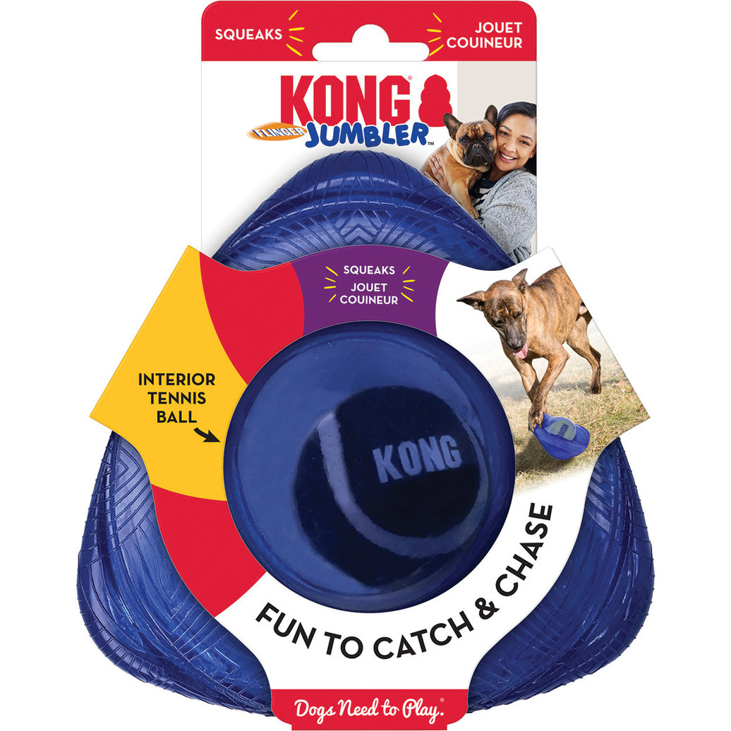 View larger image of KONG, Jumbler Flinger Assorted - Small/Medium - Toss Dog Toy