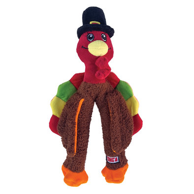 KONG, Thanksgiving Wishbone Turkey - Medium - Plush Dog Toy