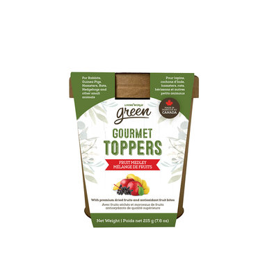 Living World Green, Small Animal Toppers - Fruit Medley - 215 g