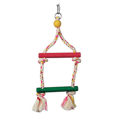 Jungleworld Bird Toy - 2 Step Rope Ladder - Small