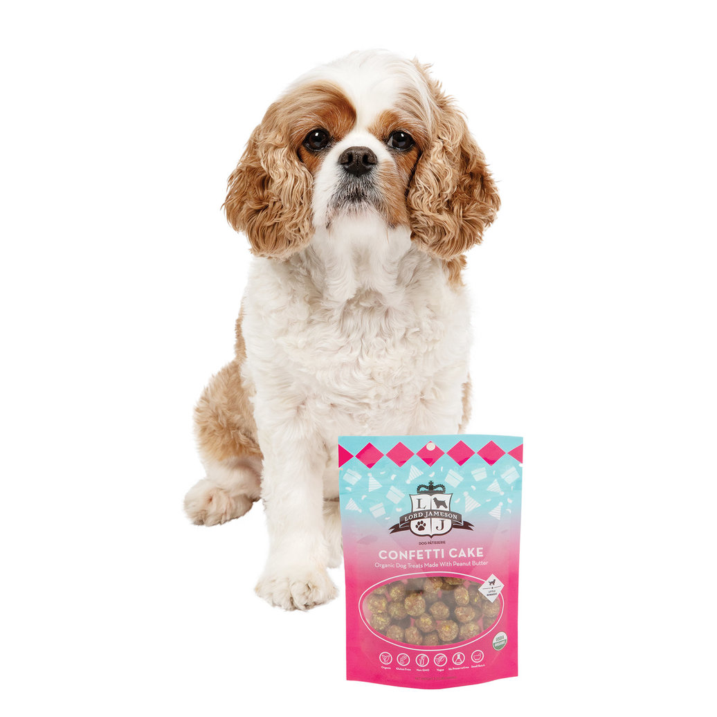 View larger image of Lord Jameson, Confetti Cake Organic Dog Treats - 85 g Dog Treats