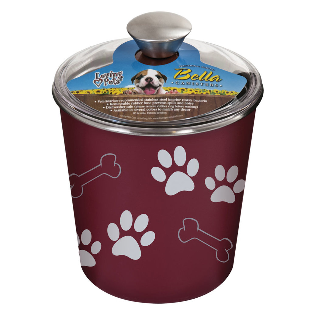 View larger image of Bella Bowl Canister w/ Lid - Merlot
