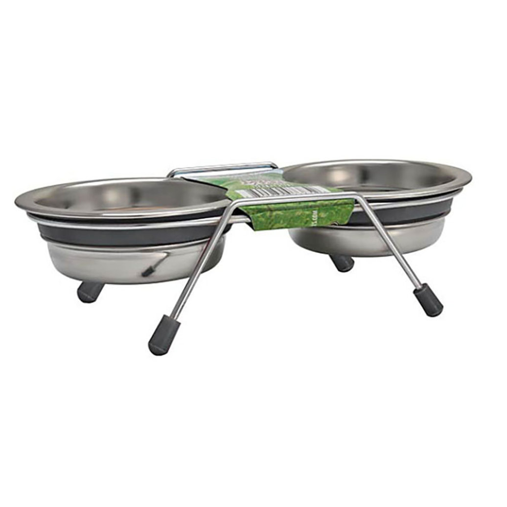 View larger image of Loving Pet, Stainless Steel Double Diner