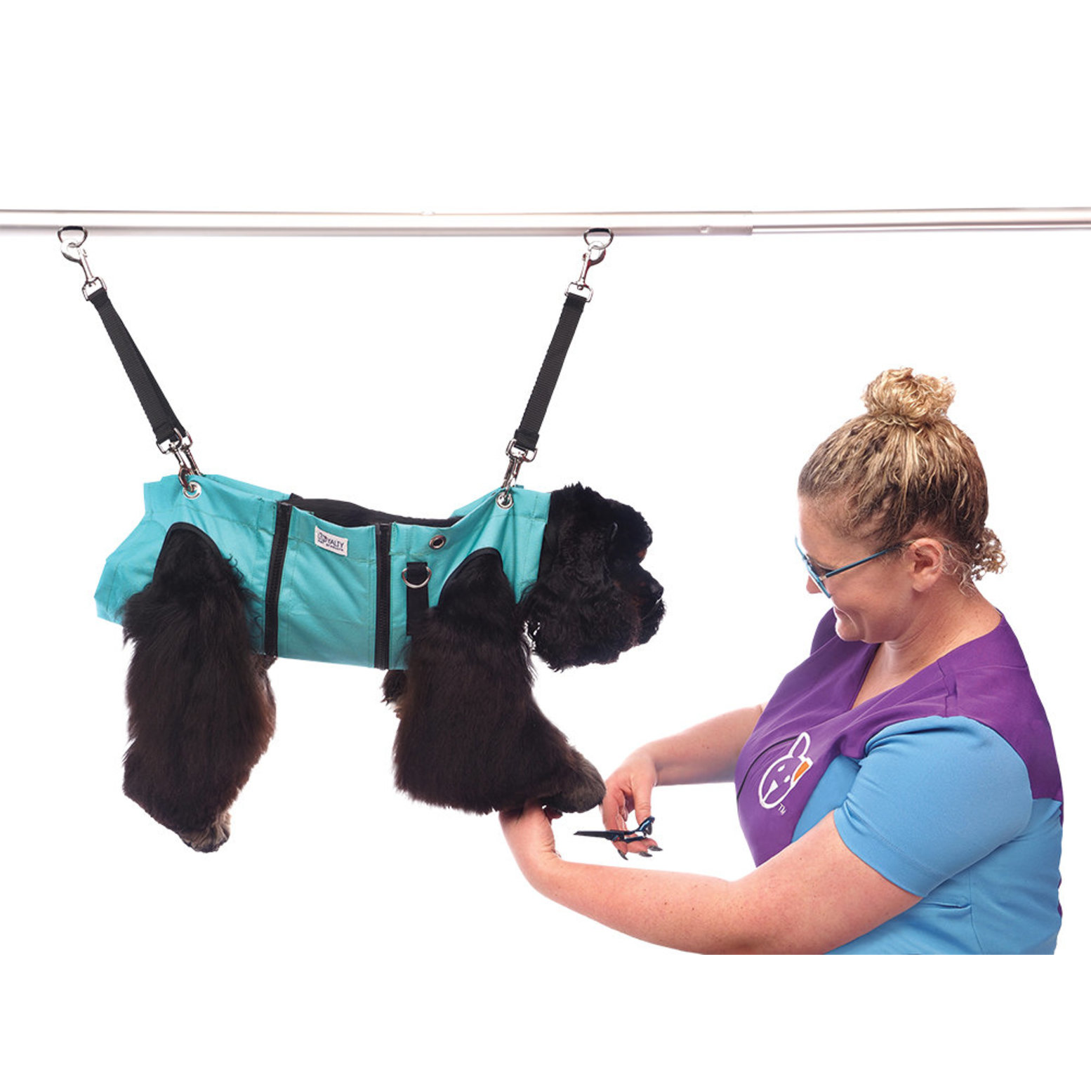 Loyalty Pet Products,Grooming Hammock - Turquoise - Small - Ren's Pets