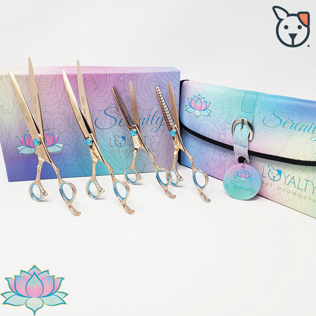 View larger image of Loyalty Pet Products, Serenity Shear Set - Rose Gold - 4 pc