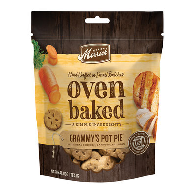 Merrick, Oven Baked - Grammy's Pot Pie - Chicken,Peas & Carrots - 312 g - Dog Biscuit