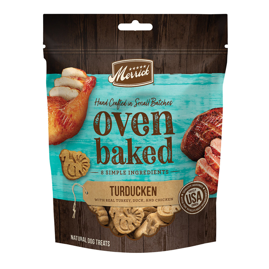 View larger image of Merrick, Oven Baked - Turducken - Turkey, Duck & Chicken - 312 g - Dog Biscuit