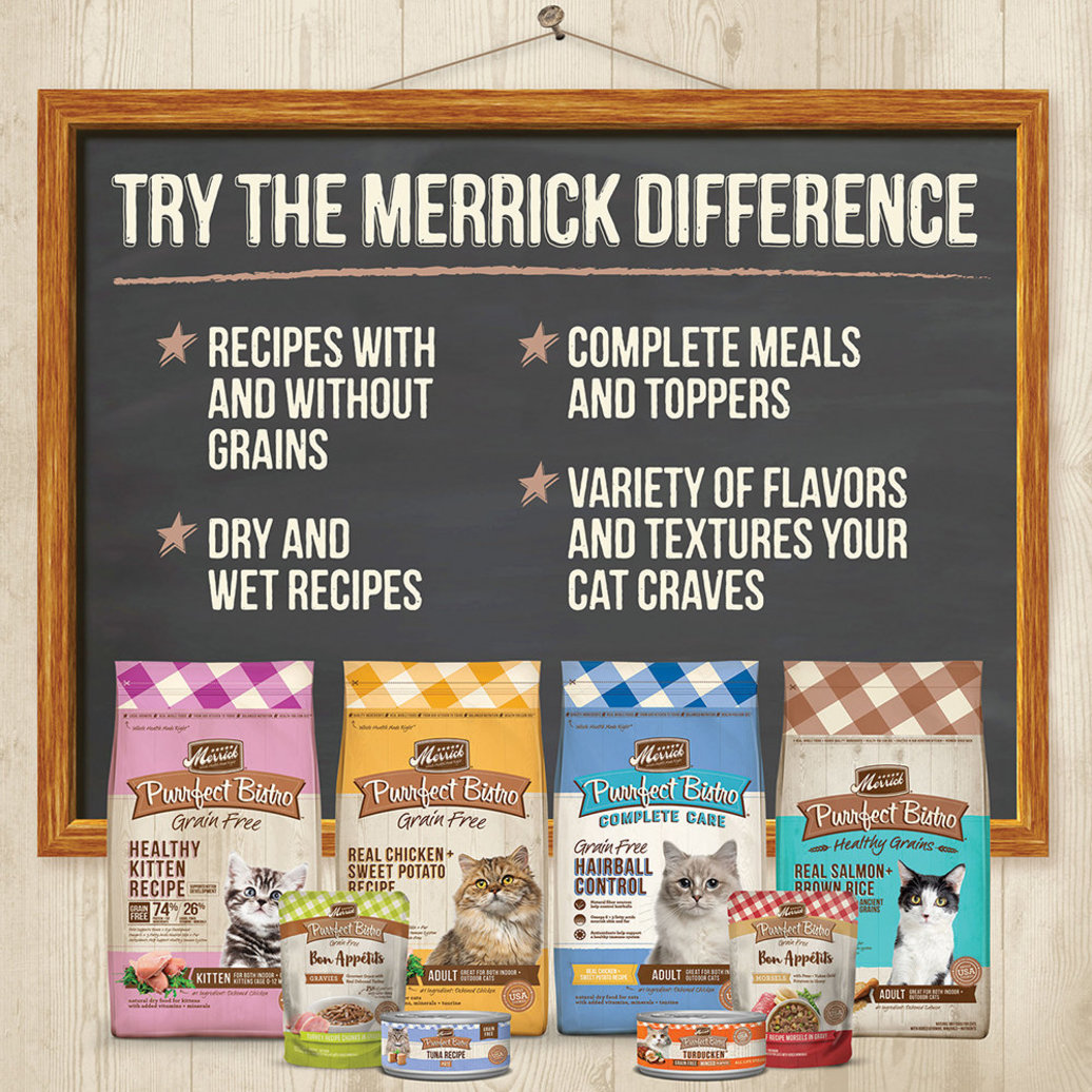 View larger image of Merrick, Purrfect Bistro Grain Free Cat Can, Turkey Pate