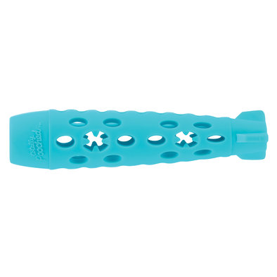 Messy Mutts, Totally Pooched Stuff'n Chew Rocket Stick - Teal - 10"