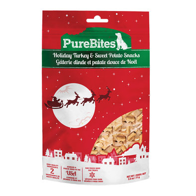 PureBites, Holiday Turkey & Sweet Potato Snacks - 71 g - Dog Treats