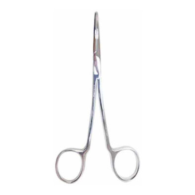 Hair Puller Forceps, Curved - 5.5"