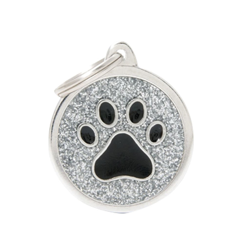 View larger image of Glitter - Grey w/ Black Paw