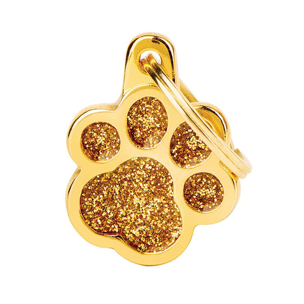 View larger image of MyFamily, Paw Glitter - Gold - Small