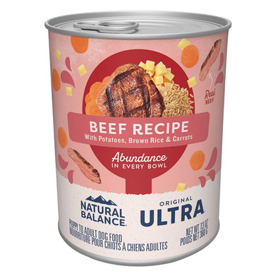 Natural Balance, Adult - Original Ultra - Beef, Potatoes, Brown Rice & Carrots - 368 g - Wet Dog Foo