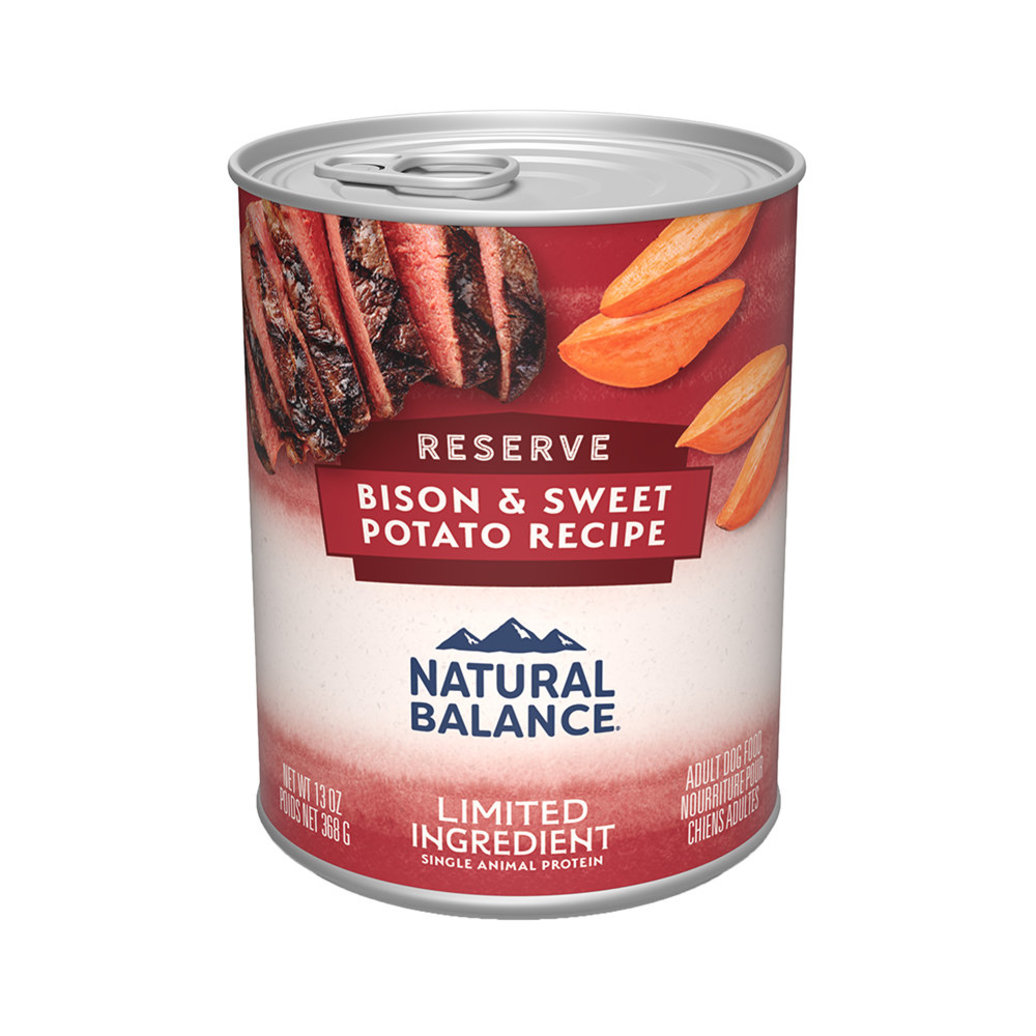 View larger image of Natural Balance, Can, Adult - LI Bison & Sweet Potato - 368 g - Wet Dog Food