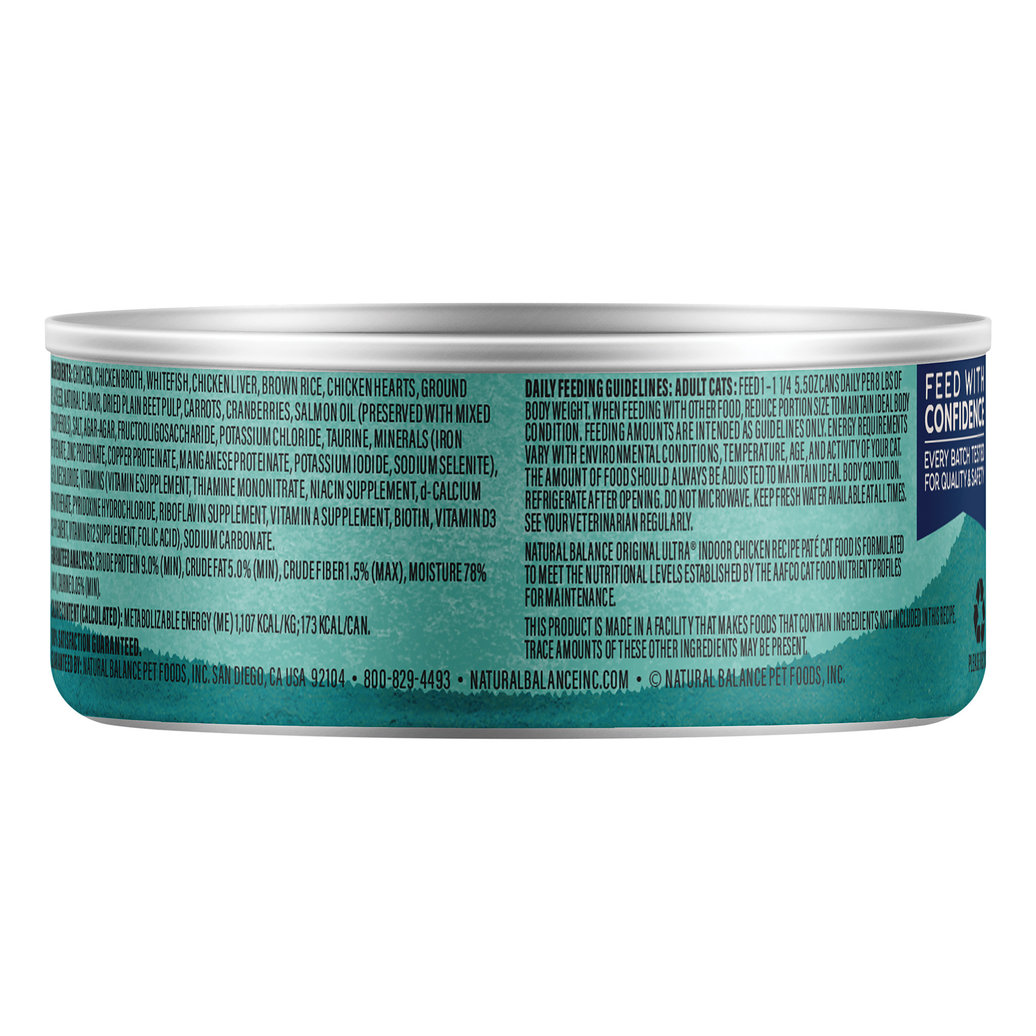 View larger image of Can, Feline Adult - Ultra - Indoor Ckn - 156 g - Wet Cat Food