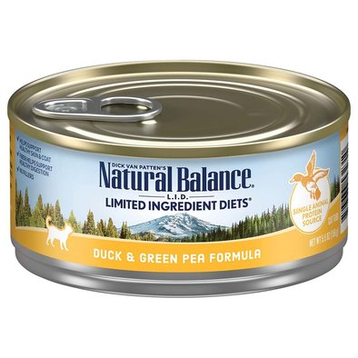 Natural Balance, Cat Can L.I.D. Duck & Green Pea  - 5.5 oz