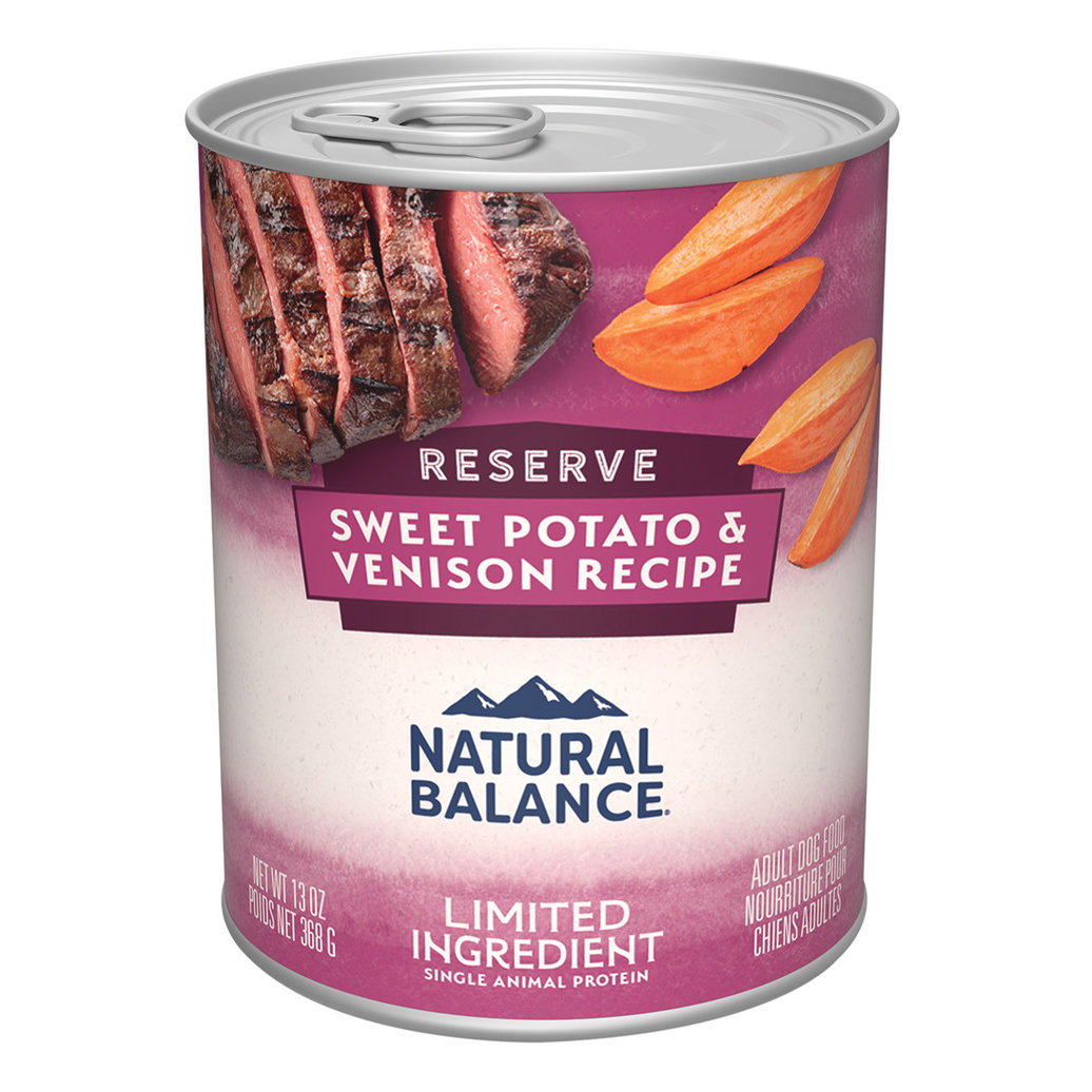 View larger image of Natural Balance, Limited Ingredient Canned Dog Formula, Venison & Sweet Potato - 369 g - Wet Dog Foo