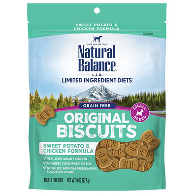 Natural Balance, Limited Ingredient Dog Treats Small Breed, Potato & Chicken - 227 g