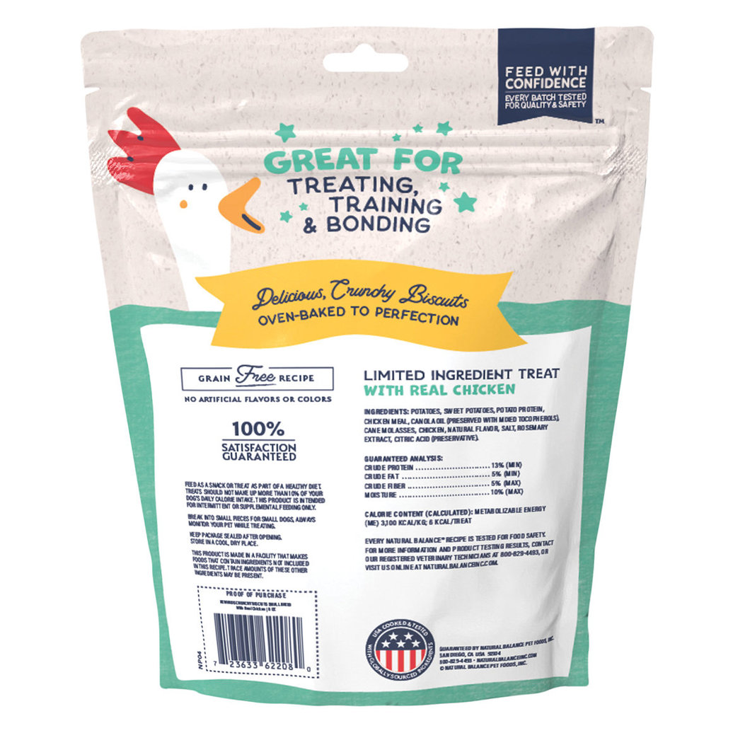 View larger image of Natural Balance, Limited Ingredient Dog Treats Small Breed, Potato & Chicken - 227 g - Dog Biscuit
