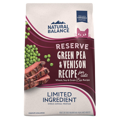 Natural Balance, Limited Ingredient Reserve Grain Free Green Pea & Venison - Dry Cat Food