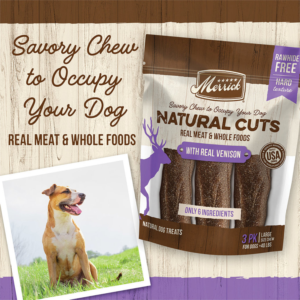 View larger image of Natural Cuts w/ Venison - Large Chew - 3 ct