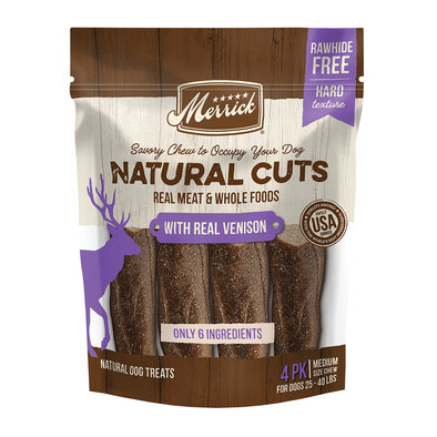 Natural Cuts w/ Venison - Medium Chew - 4 ct