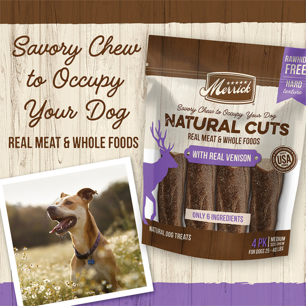 View larger image of Natural Cuts w/ Venison - Medium Chew - 4 ct
