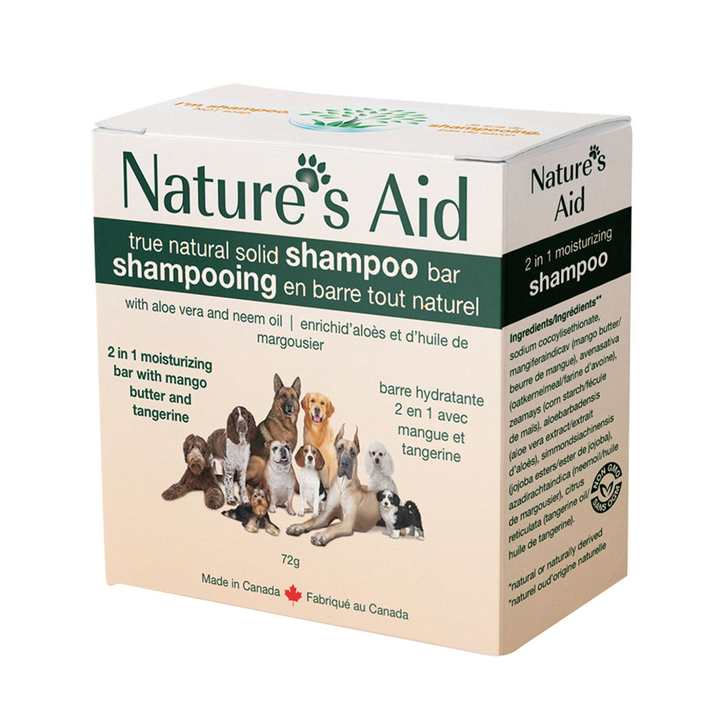 View larger image of Nature's Aid, Moisturizing 2 in 1 Shampoo Bar with Mango Butter - 72 g
