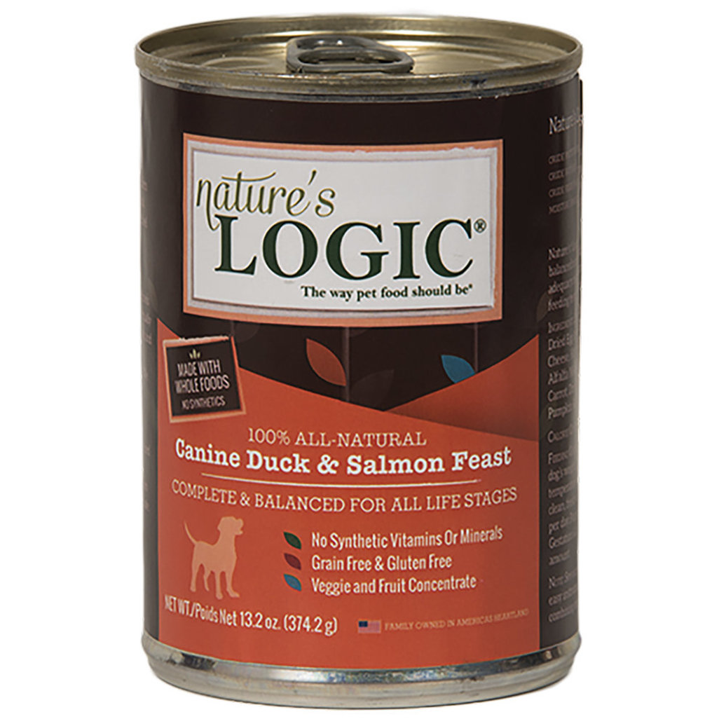 View larger image of Nature's Logic, Can, Adult - Duck & Salmon Feast - 374 g