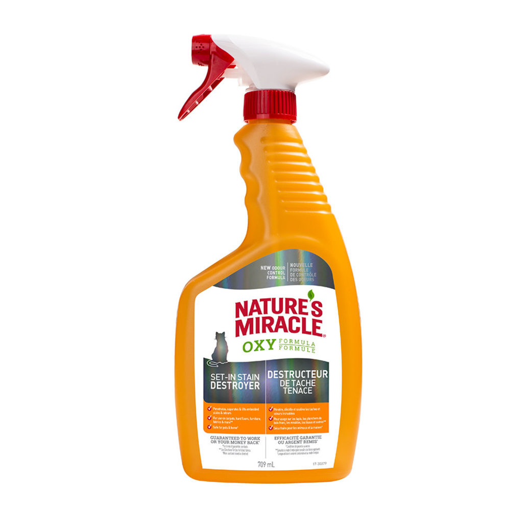 View larger image of Nature's Miracle, Just for Cats Orange Oxy Stain & Odor Remover Spray - 24 oz